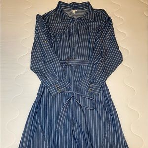 striped dress w/belt